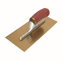 MT145GSFPDXH - Marshalltown PermaShape Golden Stainless Finishing Trowel with DuraSoft Handle