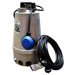 ZEN-DGSTEEL37MA - PUMP SUBMERSIBLE SLIGHTLY DIRTY WATER 180L/M 8.7M 0.37KW 240V