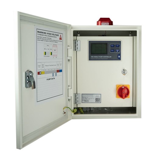 BIA-NXT-SPC1-22-PRO - Dual Door Single Pump Control Panel 240V 0.37 - 2.2kW - Inc Ext Isolator