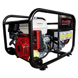 Dunlite 8 kVA Honda Powered generator RCD Outlets with Electric Start