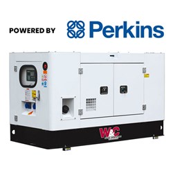 9kVA, 3 Phase, Standby Diesel Generator with Perkins Engine in Canopy