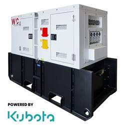 14.5kVA, Three Phase, Standby Diesel Generator with Kubota Engine with 90L Tank - Hire