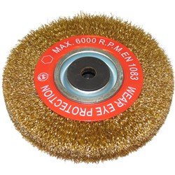 WHEEL WIRE CRIMPED 150 x 22MM, 12mm BORE