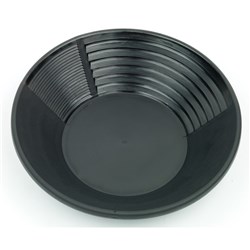 GOLD PAN BLACK PLASTIC 6OZ 300MM