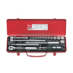 SOCKET SET 3/8DR 6-22MM 12PT 18PCE KO3221M