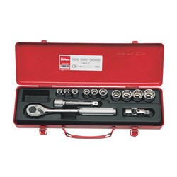 13PC 1/2"DR 12PT MTRC SKT SET (10MM - 24MM) KO4222M
