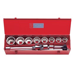 SOCKET SET 12PT 35-63MM (12PCS)