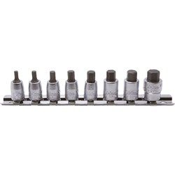 8PC 1/4"DR INHEX SOCKET SET (1/8" - 3/8")  ON RAIL KORS2010A/8-L25