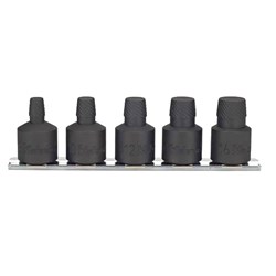 BOLT TWISTER SET ON RAIL 1/2DR,8-16MM L37MM 5PCS KORS4129/5-L37