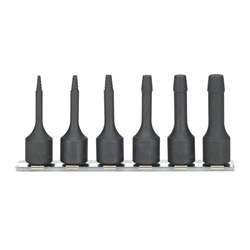 5PC 1/2"DR BOLT TWISTER SET (8MM - 16MM L75MM) ON RAIL KORS4129/5-L75