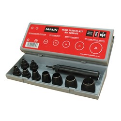 Maun 1001-05 Wad Punch Set With Centre Punch Imperial 1/4" to 1"