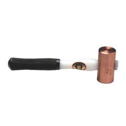 955G (2LB) SOLID COPPER MALLET 38MM FACE PLSTC HNDL TH704