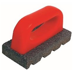 152X76X25MM 20GRIT BRICK RUB QLT - FLUTED WITH HANDLE MTRB192 - 16192