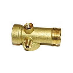 DAB-5WT - PUMP FIVE WAY TEE 0.25"X0.25"X1"X1"X1" BRONZE