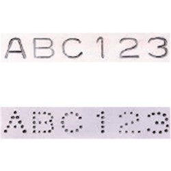 3.0MM DOT INDIVIDUAL PUNCH SET STRESS ALPHABET SET PRYPAS030DS