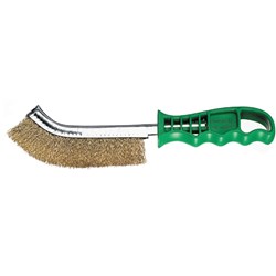 270MM BRS COATD STL WIRE BRUSH PLASTIC HANDLE SW12377 - 77090010