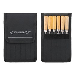 6PC WARDING FILE SET IN TEXTILE WALLET SW12800 - 72230001