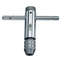 #1 M3 - M8 RATCHET TAP HOLDER CHROME PLATED STEEL SW12915 -M3-M8 - 77390001