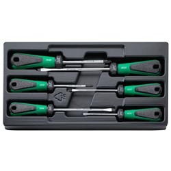 6PC 3K DRALL SCREWDRIVER SET 4 SLOT / 2 PHILLIPS SW4891 - 96489110