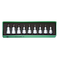 9PC 1/2"DR TORX SOCKET SET (T20 - T60) SW54 TX/9 - 93061004