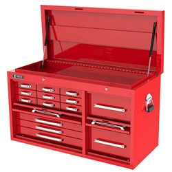 14 DRAWER TOOL CHEST with lockable and drop fronts