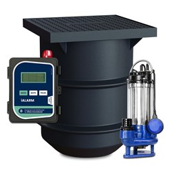 BIA-ICON250PSFB120GS2-ALM - Sewage Pump Station Kit inc Grinder Pump, 250L Tank & Alarm