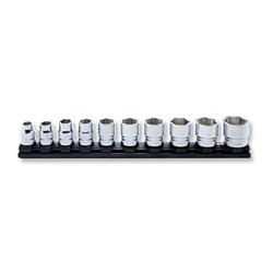 KORS4400MZ/10 - Ko-Ken Z Series Socket Set 1/2" Drive 10 Piece on Magnetic Rail 10-27mm