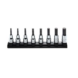 KORS3010MZ/8-L50 - SOCKET SET INHEX ON MAGNETIC RAIL 3/8DR 3-12MM X 50MM 8PC