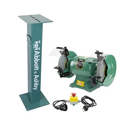 ATBG600/8-PED-ESTOP - Abbott &Ashby Bench Grinder - 8" / 200mm 600W Plus E-Stop & Pedestal
