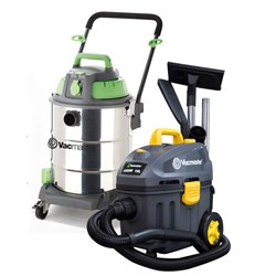 Vacmaster Wet/Dry Promo Pack 1x 50Ltr 1600W Vacuum & 1 x 15 Ltr 1500W Motor With Hepa Filter
