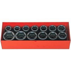 KO16201A - KoKen 3/4" Drive 11Peice Impact Socket Set 3/4"-1.1/2" AF, 6PT