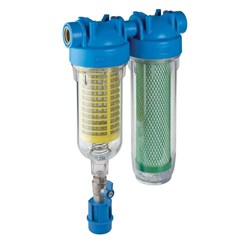 Hydra Rainmaster DUO 10" STD Filter Kit for Non Potable Rainwater 90 Mic Mesh 10 Mic Carbon Block
