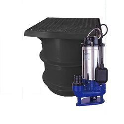 BIA-ICON250PSFB120GS2 - Sewage Pump Station Kit Inc Grinder Pump & 250L Tank