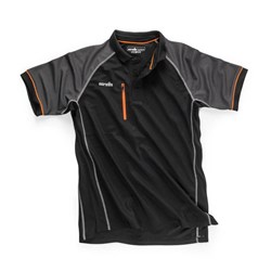 Scruffs Trade Active Polo Shirt Black - XXX-Large