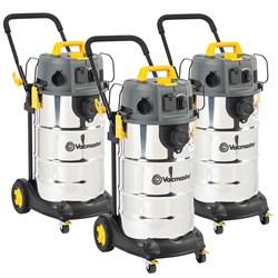 VMVDK1538SWC-06-P - 3 x Vacmaster 38L M Class Wet/Dry Industrial Vacuum 1500W