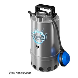 ZEN-DGSTEEL37M - Pump Submersible Slightly Dirty Water - Without Float 180L/m 8.7m 0.37kW 240V