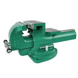 Abbott & Ashby 8" (200mm) Heavy Duty Bench Vice Quick Release with 360 Degree Swivel Base