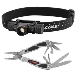 COAXPH30R-P - Coast Rechargeable Headlamp 1000 Lumens PLUS Coast 14 Tools Pliers