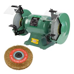ATBG280/6-WIRE WHEEL-P - Abbott & Ashby 6" Industrial Bench Grinder Plus Wire Wheel 