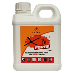 X-FE FORTE - 1 Litre - Rust, Water Bore stain & Timber Cleaning Solution