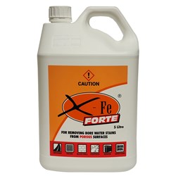 X-FE FORTE - 5 Litre - Rust, Water Bore stain & Timber Cleaning Solution