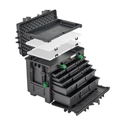 Stahlwille 13217 - 81091306 - 6 Drawer Tool Trolley - Black Polypropylene