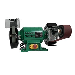 Abbott & Ashby 1100W 200mm (8") Professional Bench Grinder with AA362 Linishing Attachment