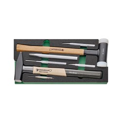 Stahlwille TCS 6 821/7 - 96830269 - 7 Piece Hammer, Chisel & Punch Set in TCS Inlay