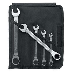 5-Piece Reversible Combination Ratcheting Spanner Set in Textile Case (8-19mm) SW17/5 - 96411705