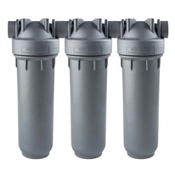 Atlas Filtri DP Trio SANIC Series 10" Standard Filter Housing with 3/4" In/Out, Spanner & Bracket