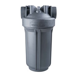 Atlas Filtri DP Mono SANIC Series 10" BIG Filter Housing with 1" In/Out, Spanner & Bracket