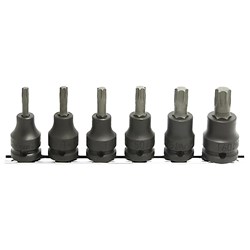 Ko-ken KORS14025/6-L60 6 Piece 1/2" Drive Impact Socket Set On Rail