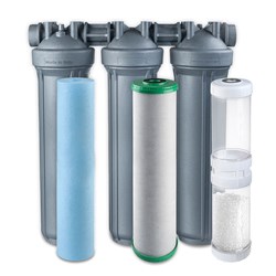 Atlas Filtri WHMTRIO20BIG1INSANICSCALE DP Trio SANIC Series 20" BIG Whole House Kit with 5 & 25 Micron Cartridges