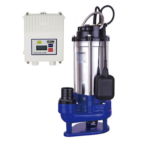 BIA-B120GS2-P - Grinder Swage Pump & High Level Alarm - 283L/min 15m 1500W 240V